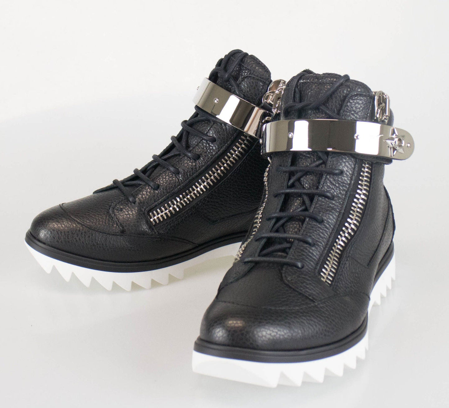 LONDON LINDOS VAGUE HI-TOP BLACK SNEAKERS