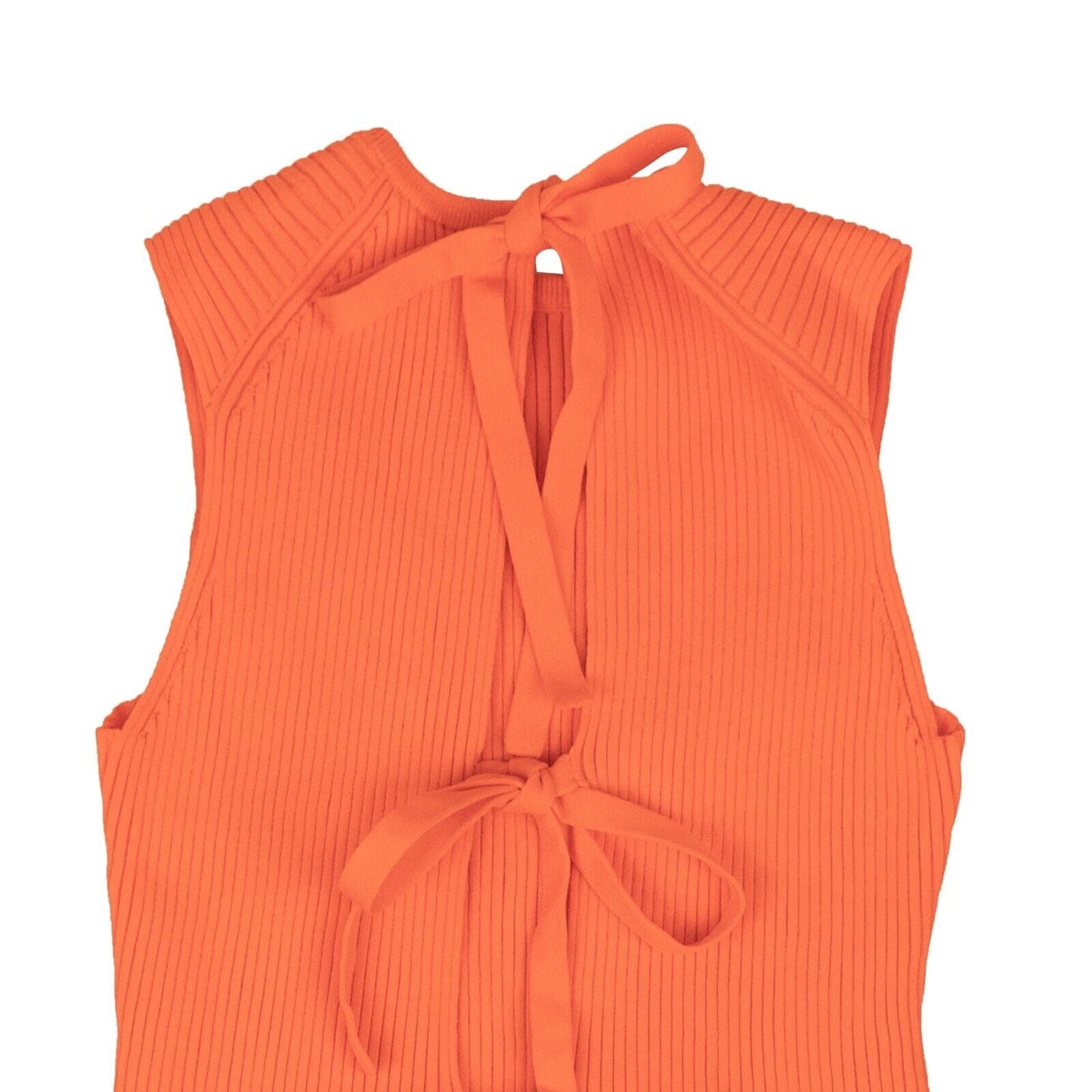 Opening Ceremony Beaded Open Back Knit Top - Blue