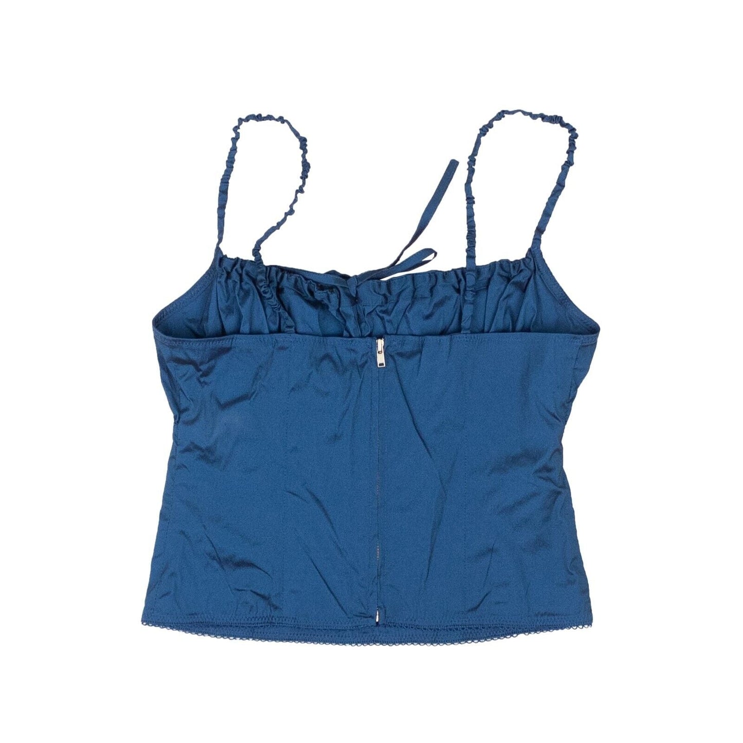 Opening Ceremony Stretchy Baby Ruched Top - Navy