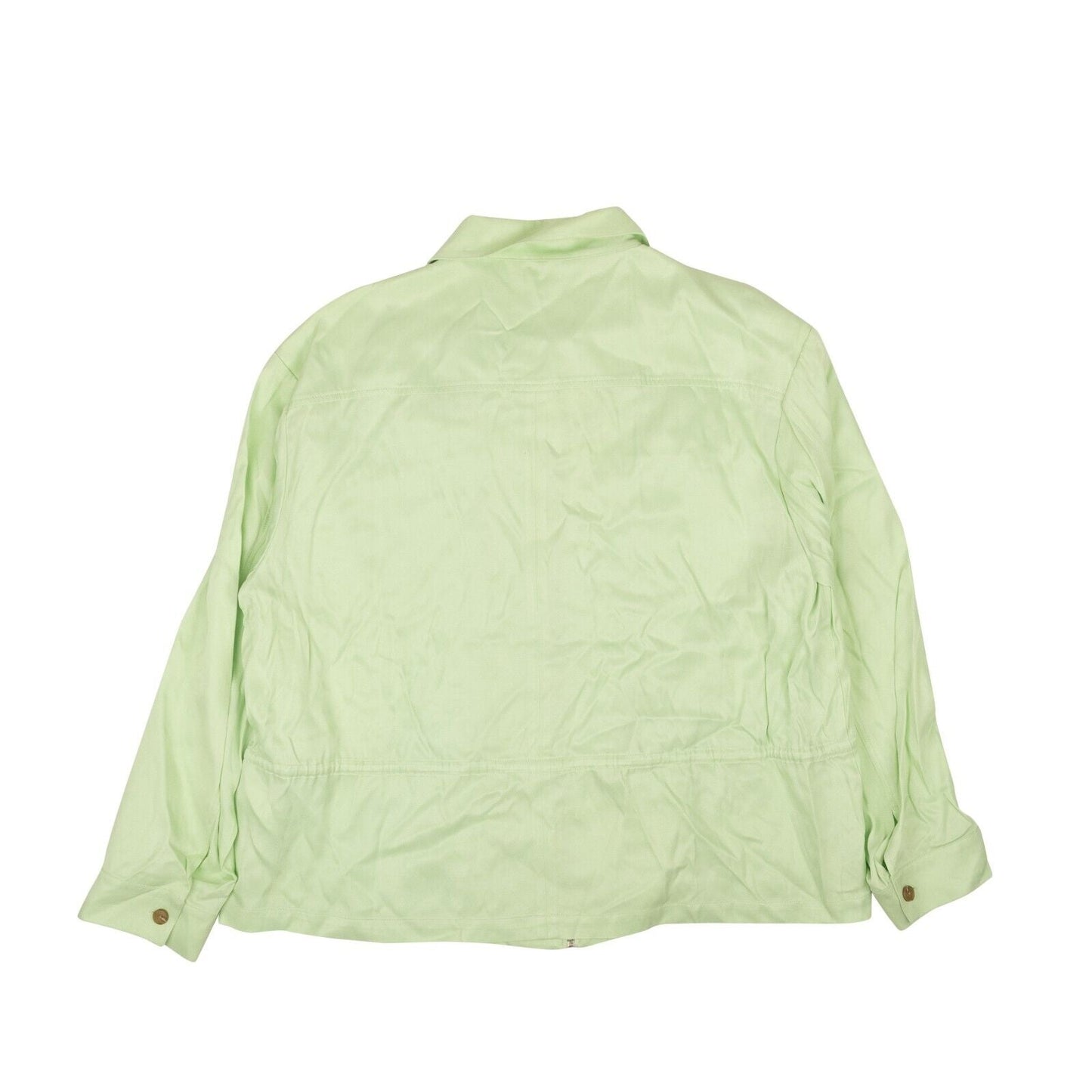 Pale Sage Green Blouson Zip-UP Jacket