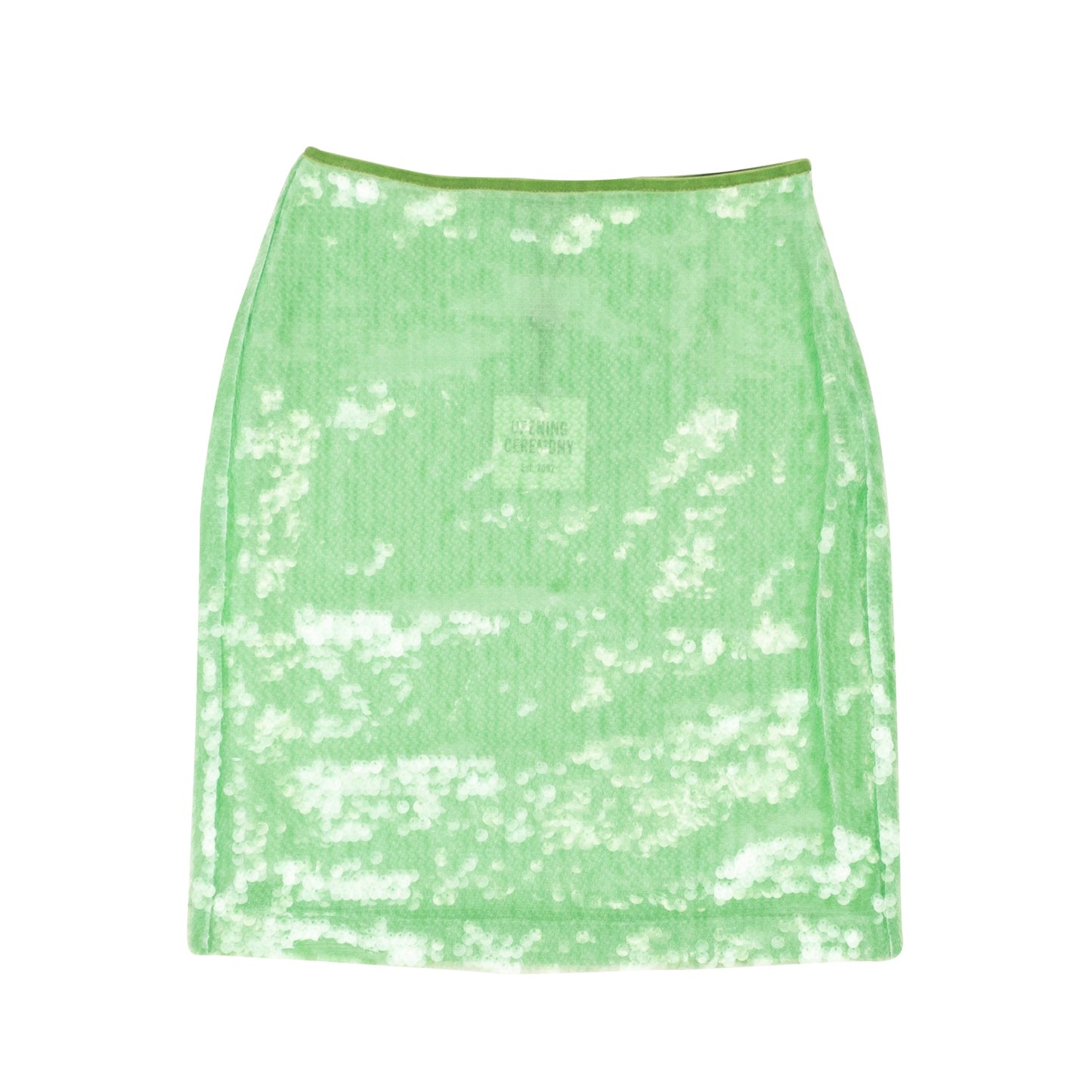 Opening Ceremony Paillette Skirt - Sage