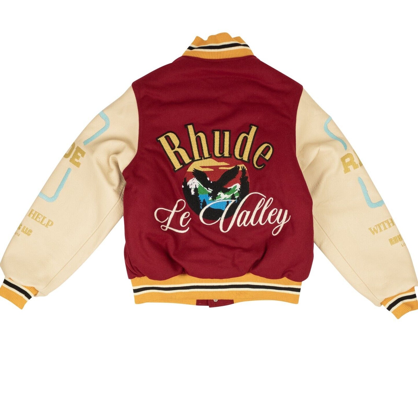 BOURDEAUX/CREAM LE VALLEY VARSITY JACKET