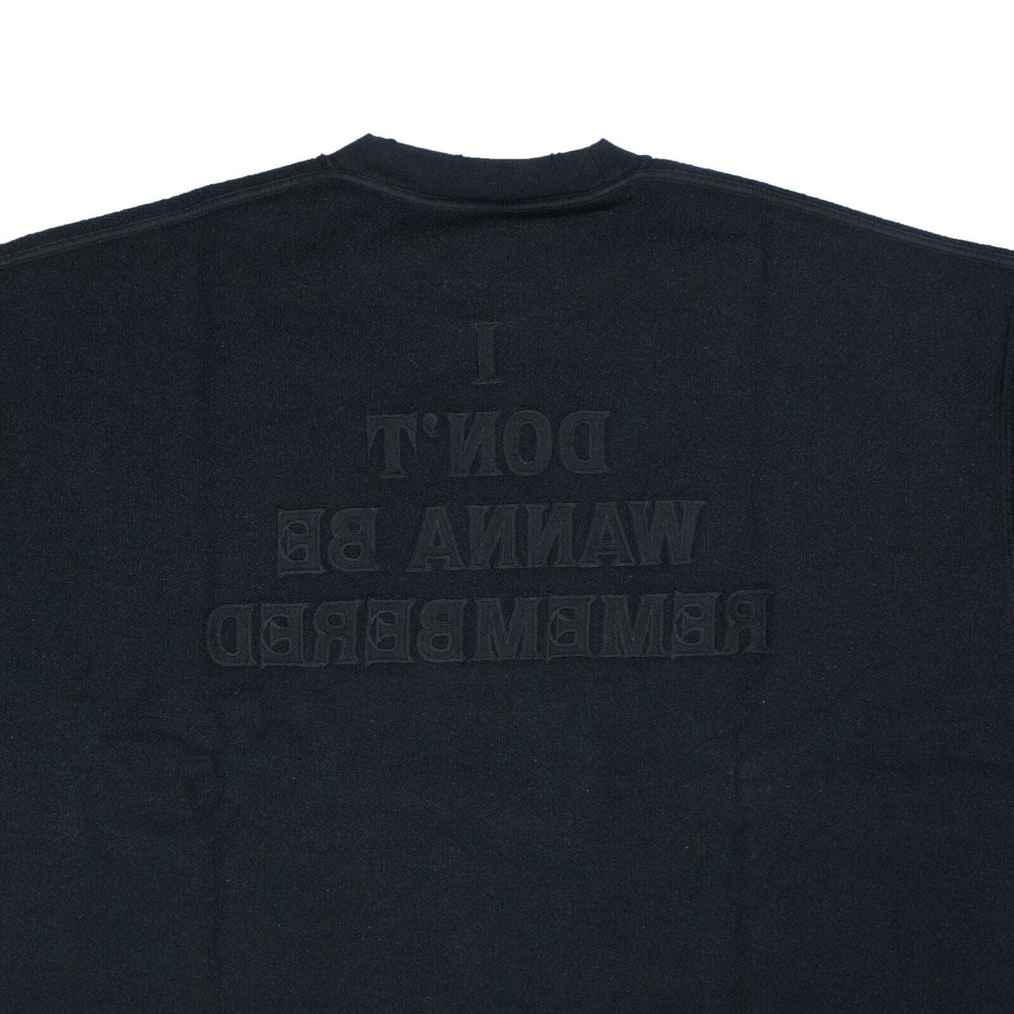 Dirty Black Unknown Embroidered Over