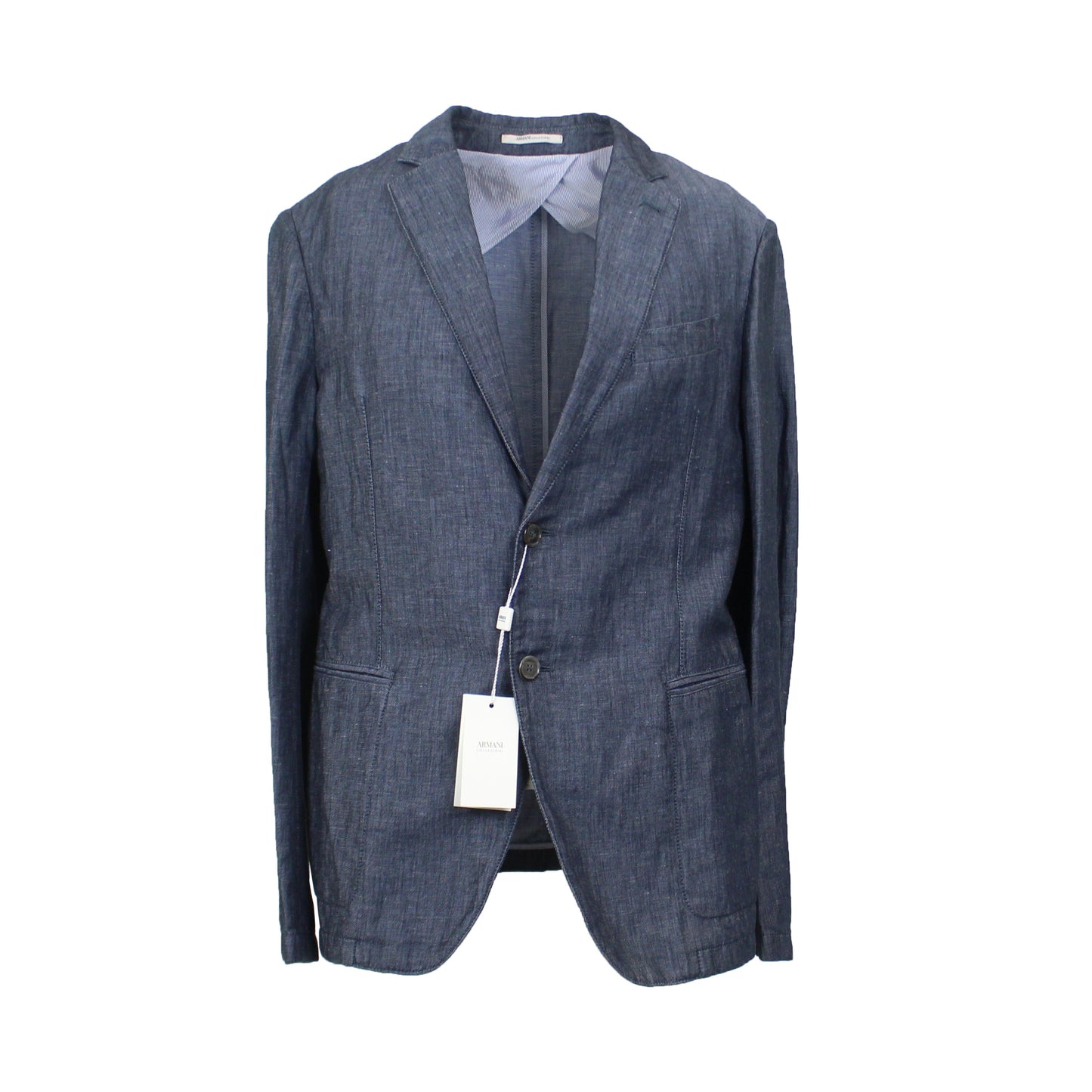Emporio Armani Collezioni Chambray Blazer - Blue