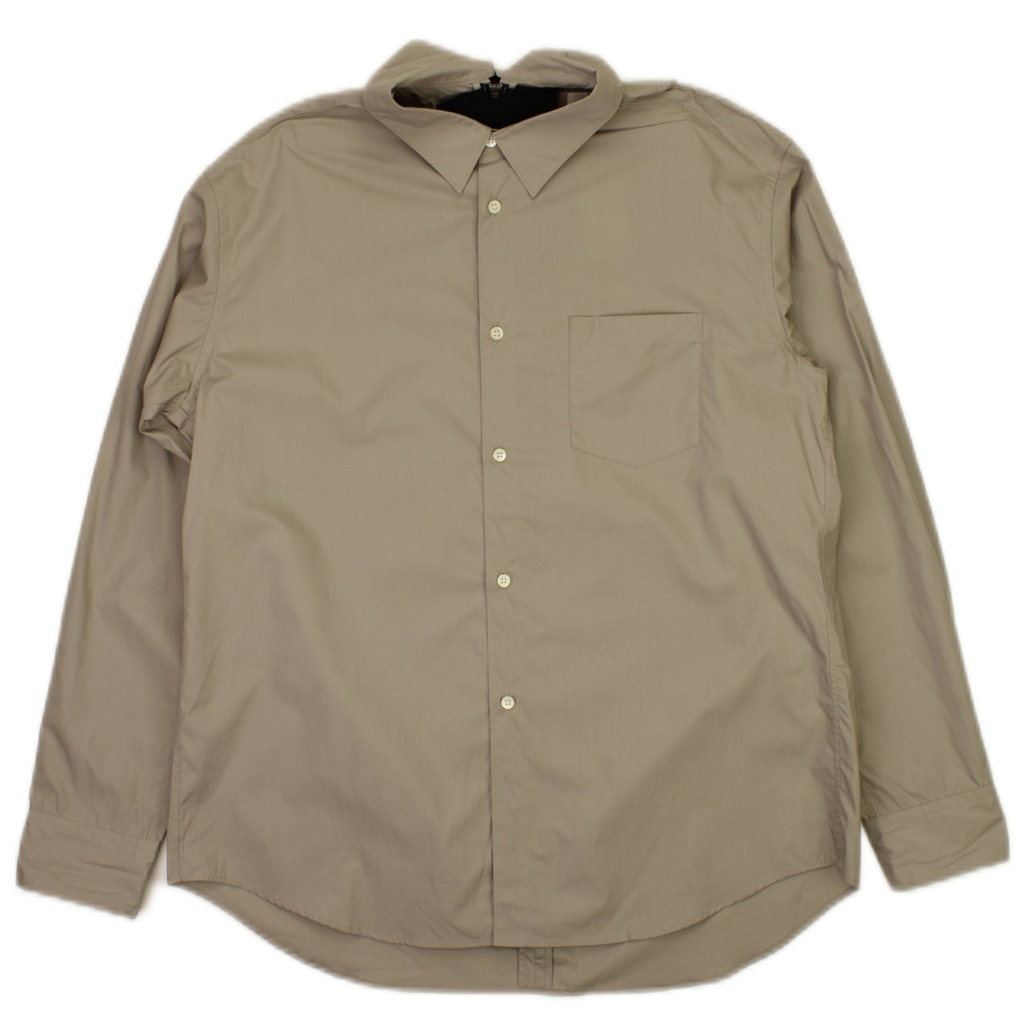 Kudos Back Slit Open Shirt - Gray