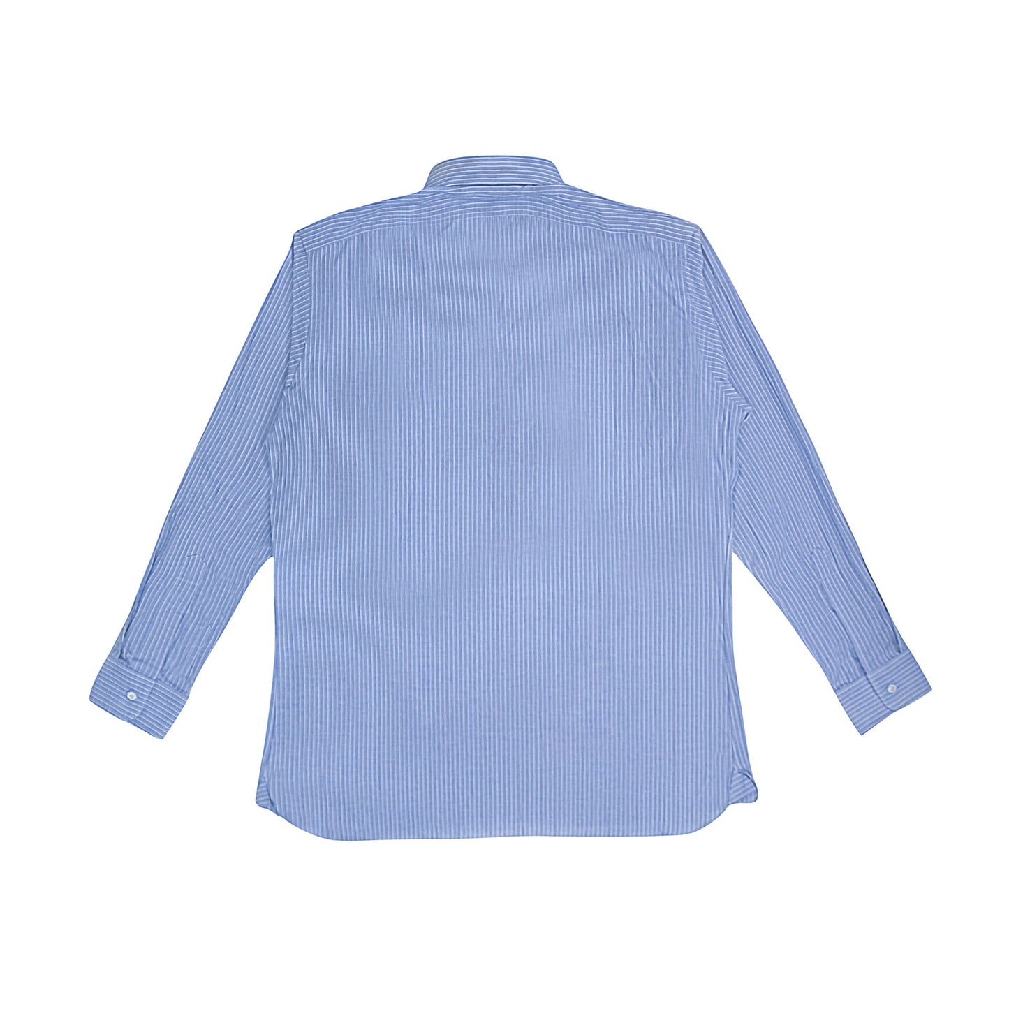 Freeman'S Sporting Club Pinstriped Cotton Dress Shirt - Blue