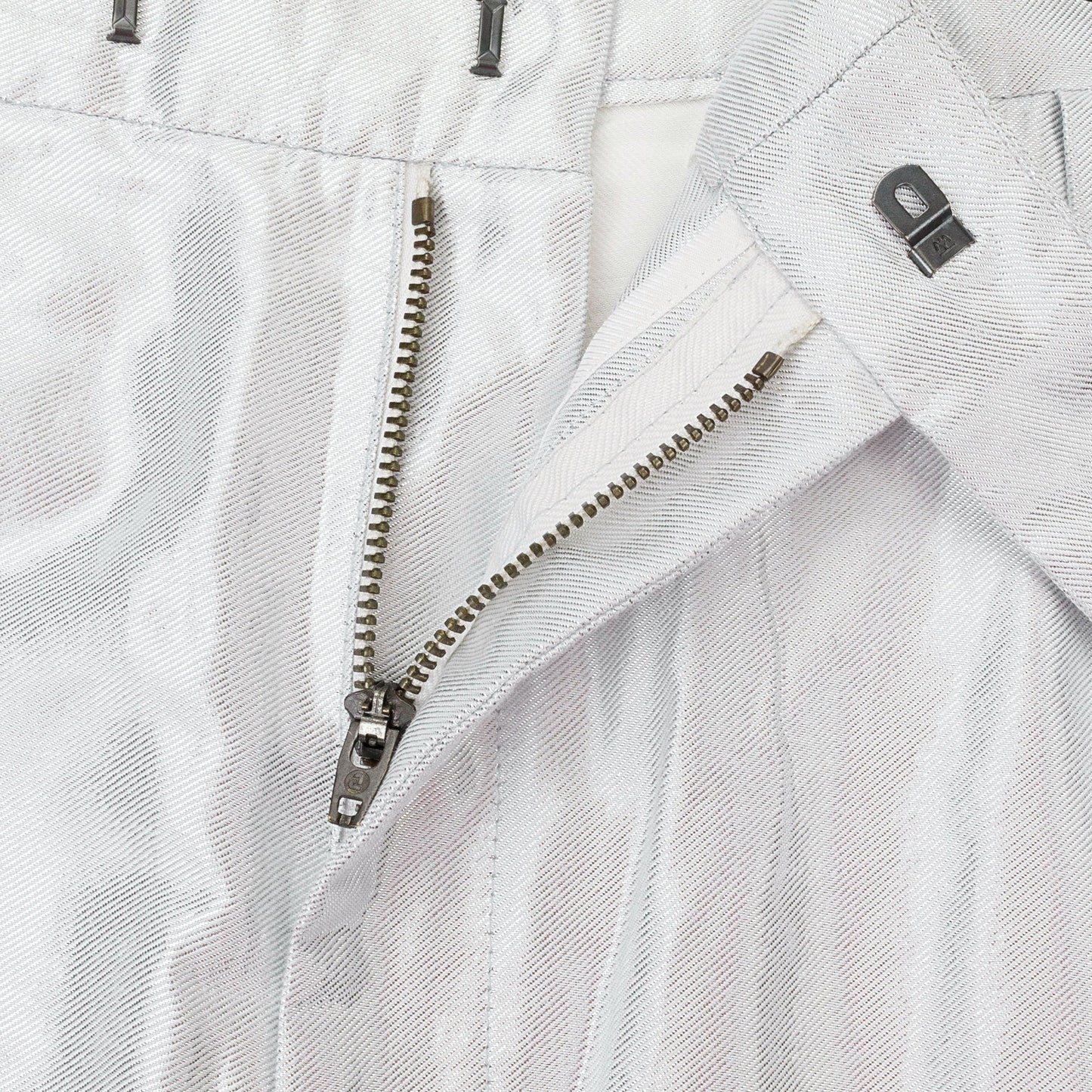 NWT DEMEULEMEESTER STRAIGHT SILVER MEN'S CASUAL PANTS