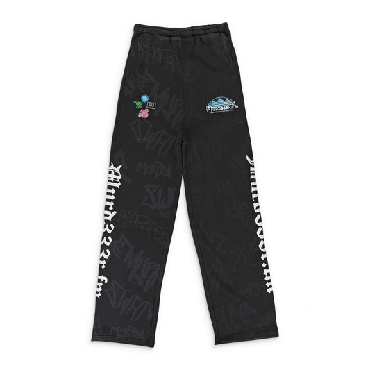 MURD333R.FM BLACK DISN333 SWEATPANTS