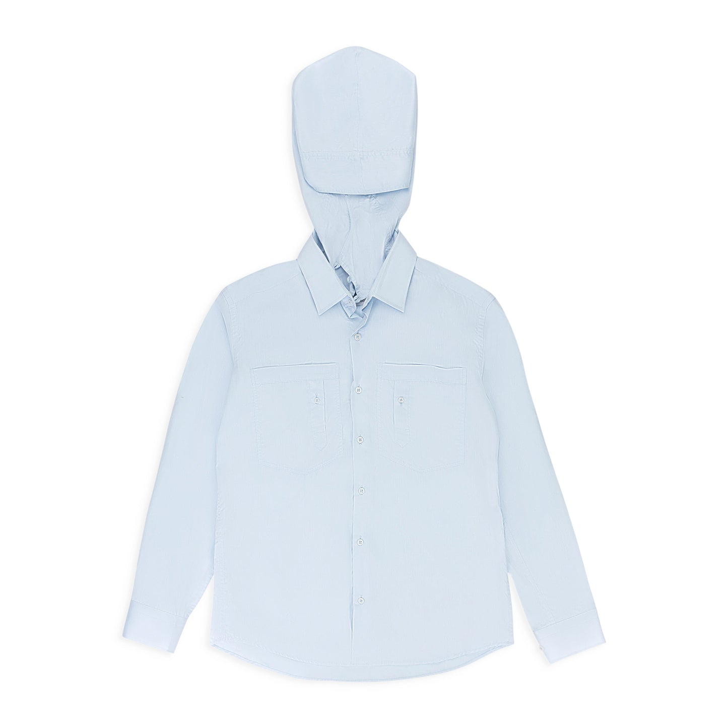 COTTON LIGHT BLUE BUTTON-DOWN SHIRT