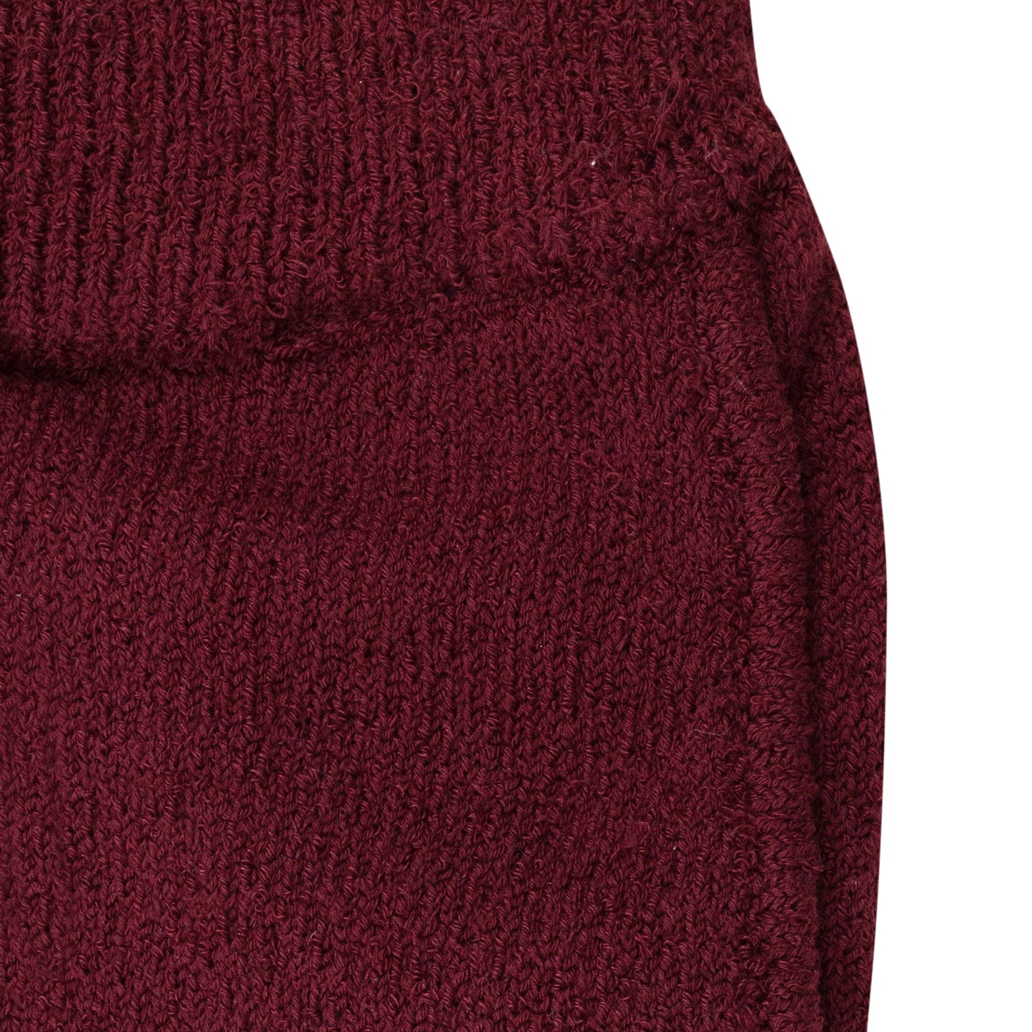 BURGUNDY BOUCLE SHORTS