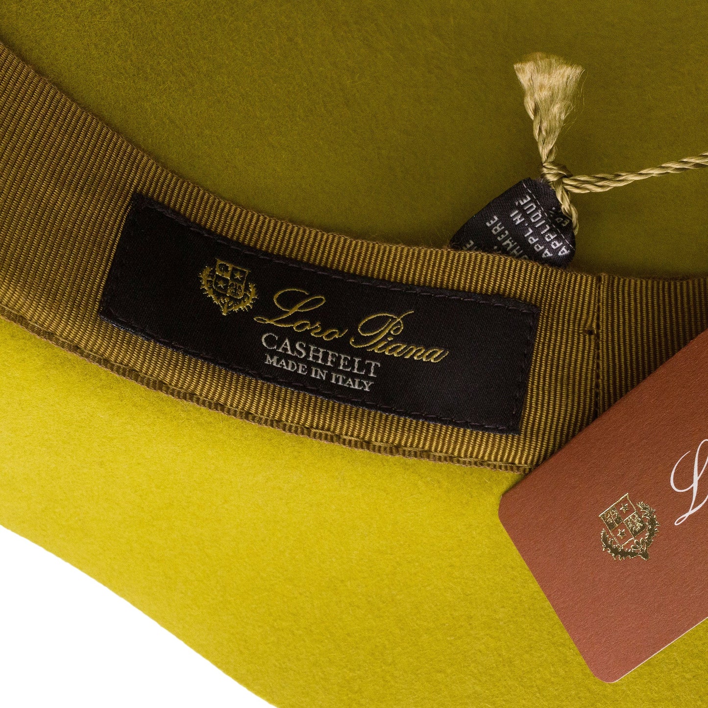 RABBIT CASHMERE BLEND MUSTARD FEDORA HAT