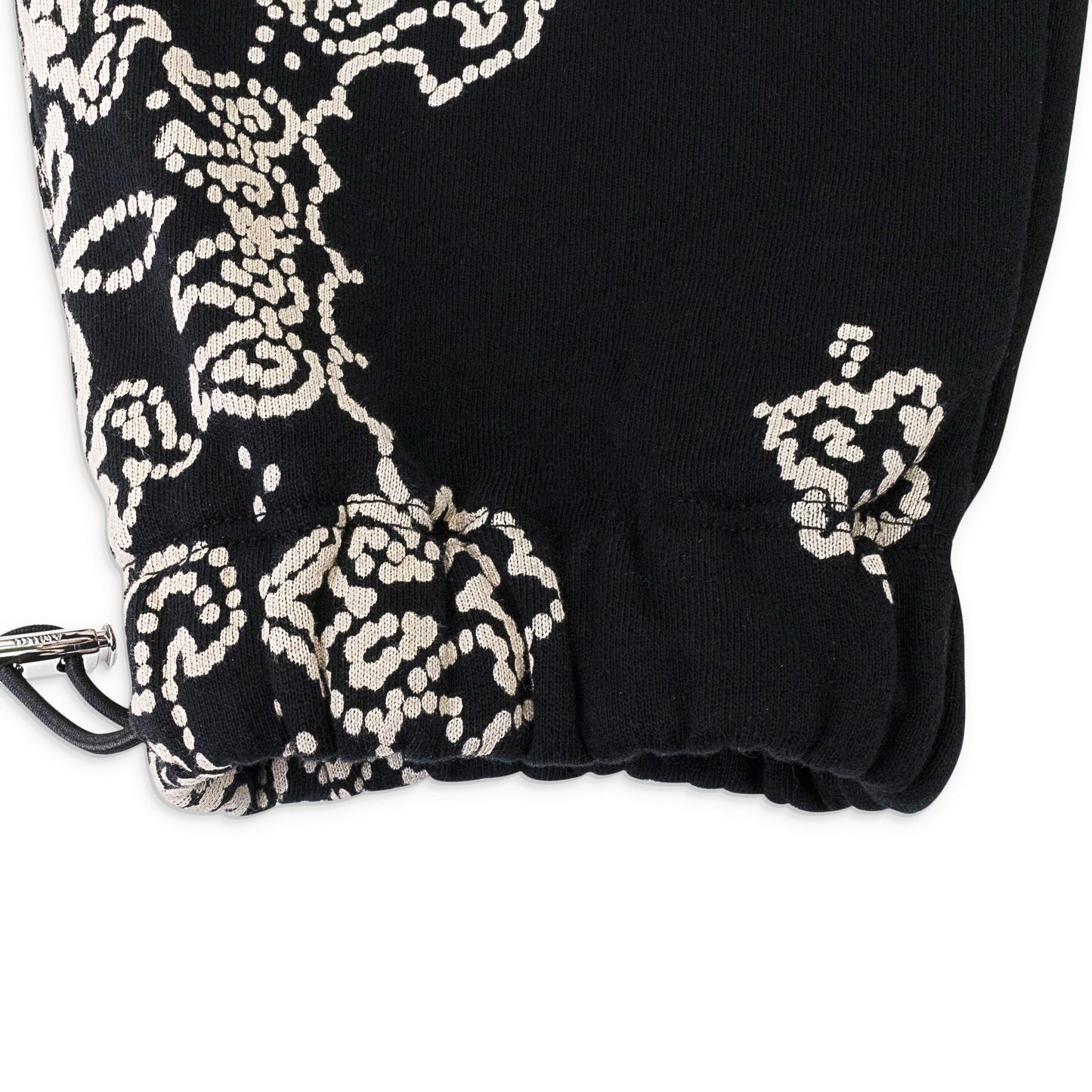 BANDANA BLEACH BLACK SWEATPANTS