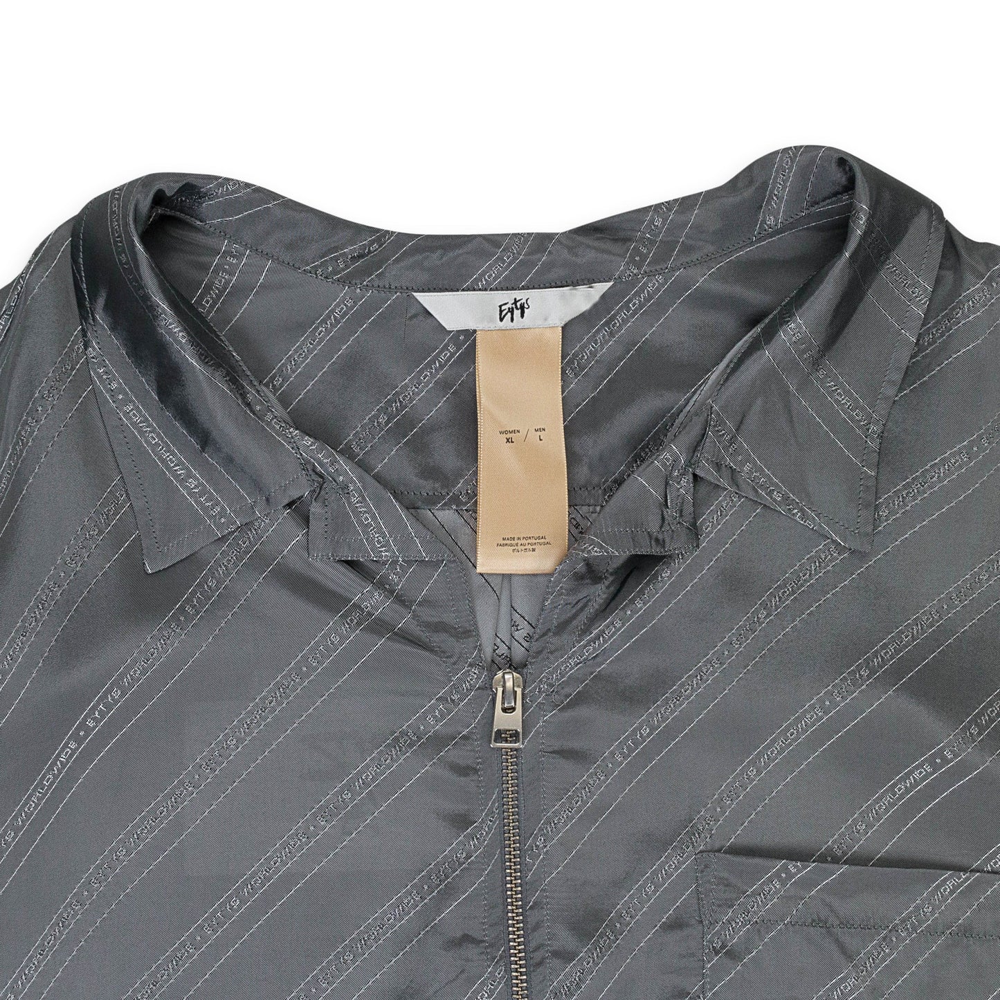 GREY MONOGRAM DAYTONA ZIP T-SHIRT