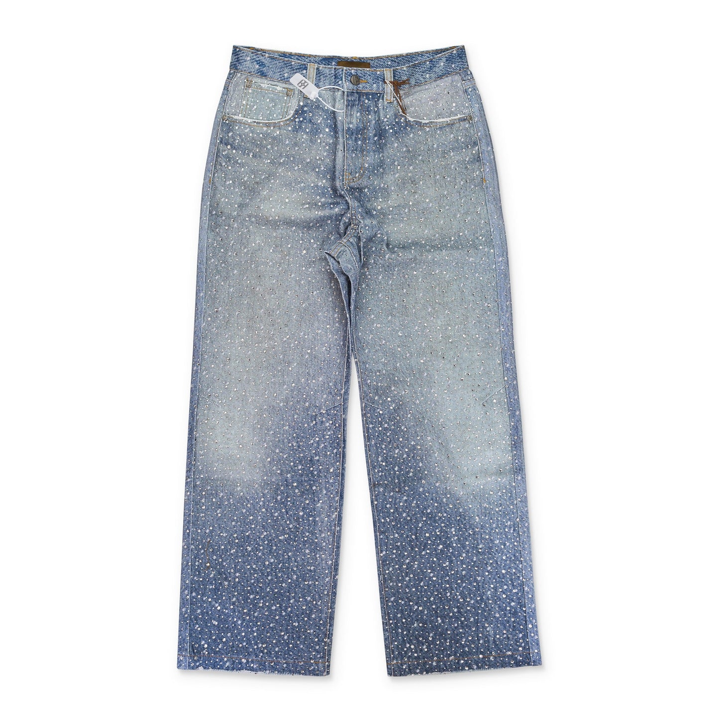 DIAMOND DENIM BLUE STRAIGHT-FIT JEANS