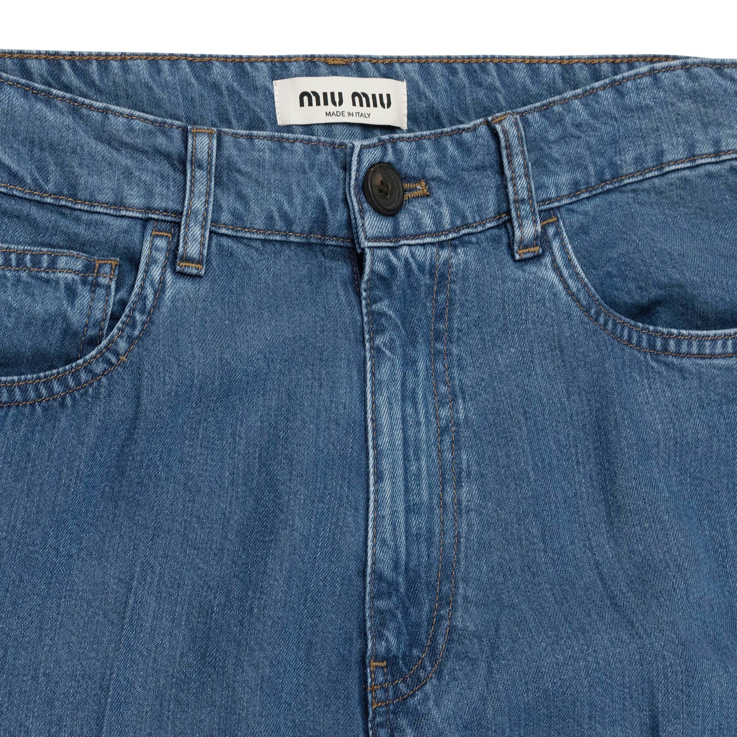 EMBROIDERY NAVY JEANS