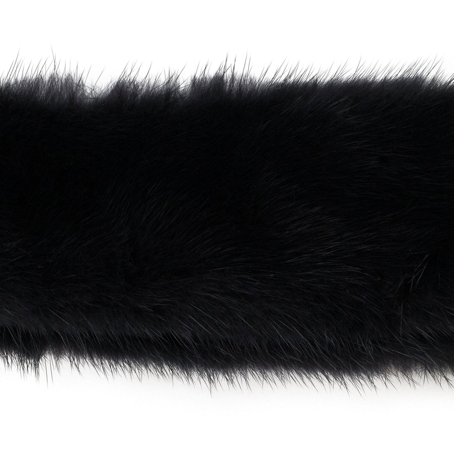 SILK CALF MINK BLACK SHOULDER STRAP