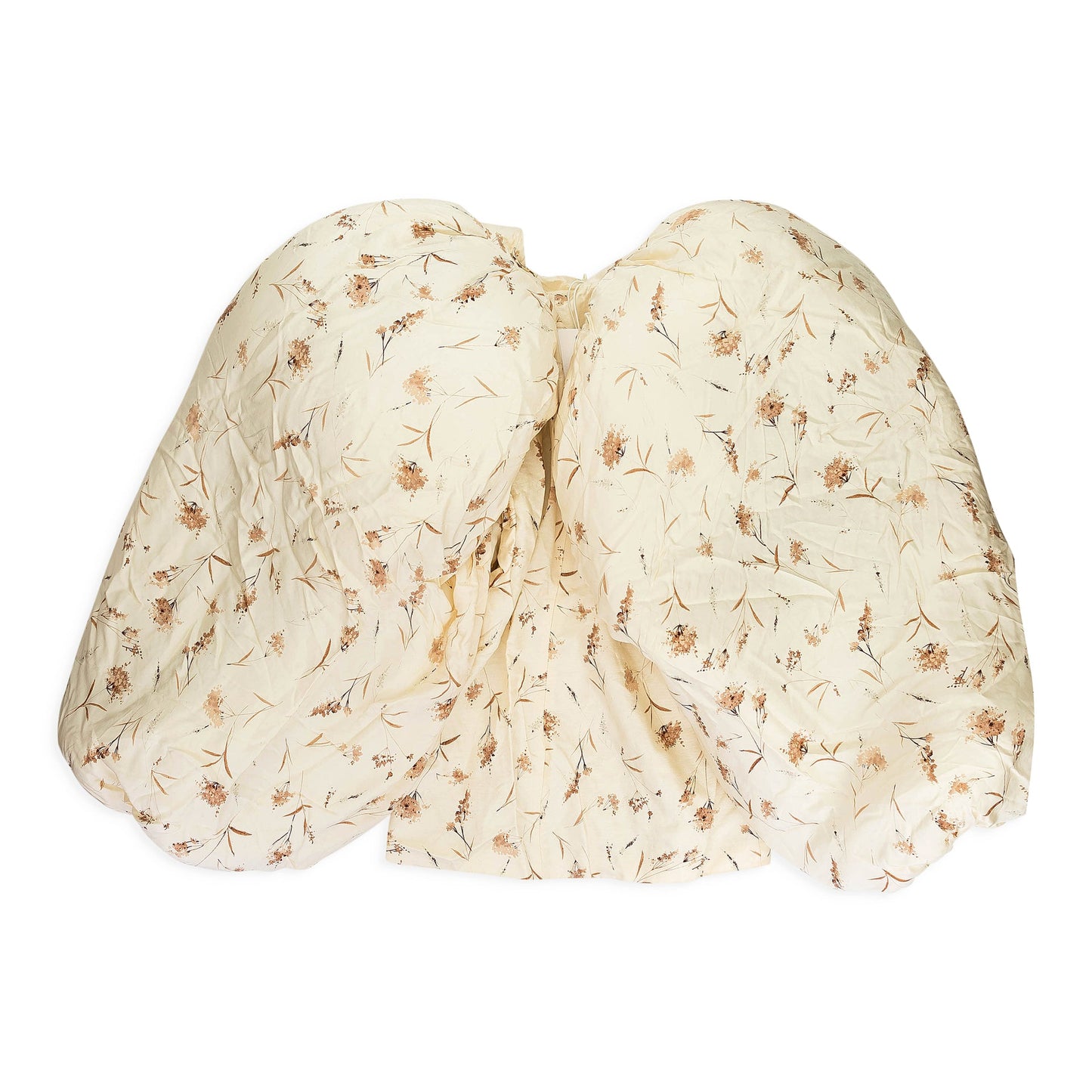 DECAYING FLORAL PRINT MARSHMALLOW WHITE DRESS