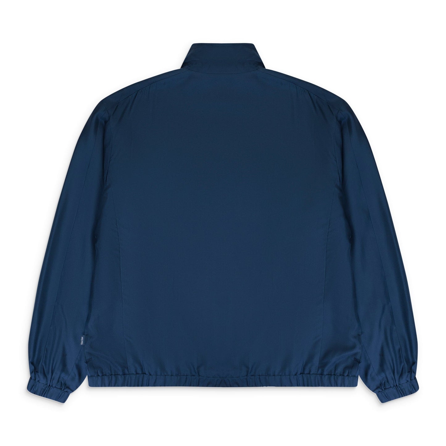 NAVY SILK TRACK JACKET