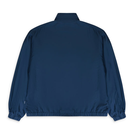 NAVY SILK TRACK JACKET