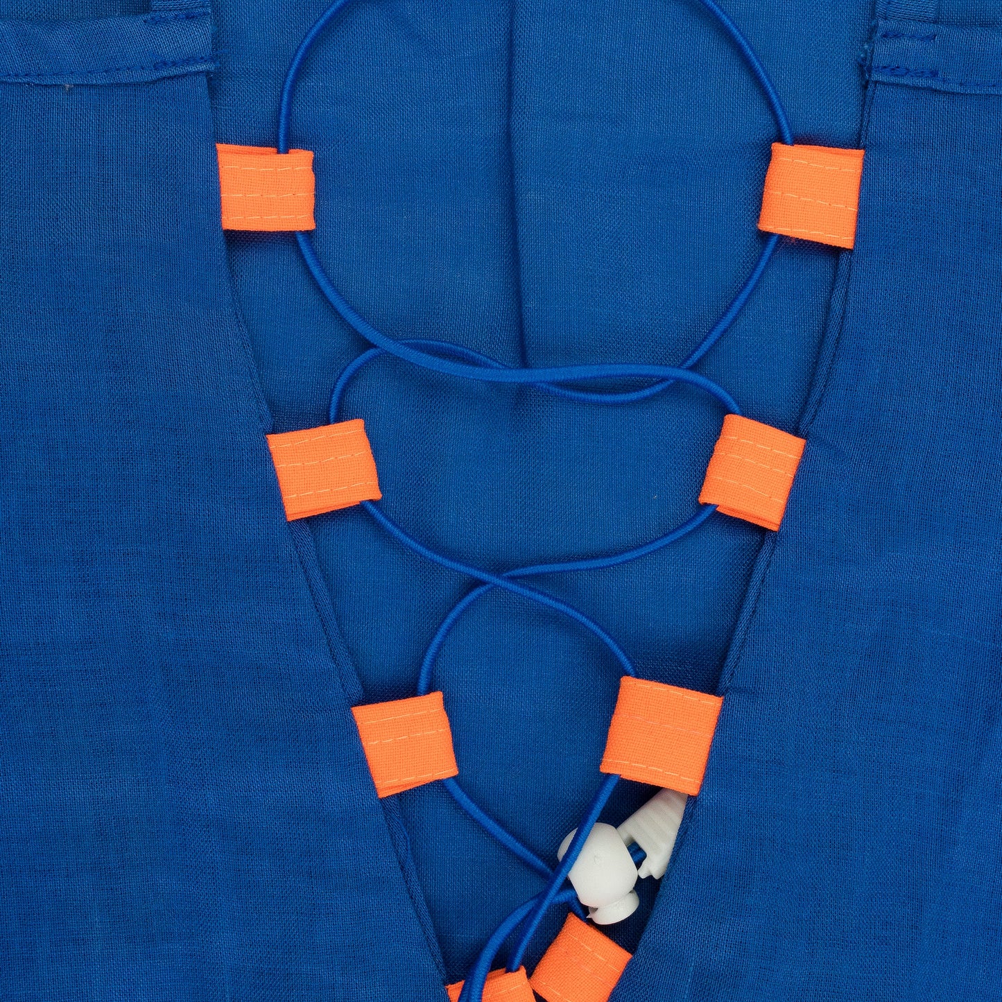 BLUE BACK TIE DRESS