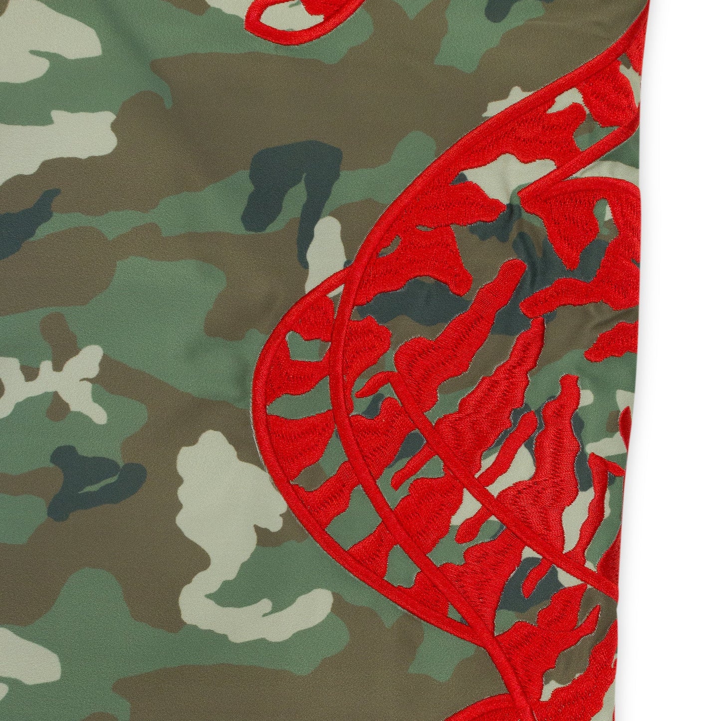 MURD333R.FM GREEN/RED CAMO SPECIAL OPS BOMBER JACKET