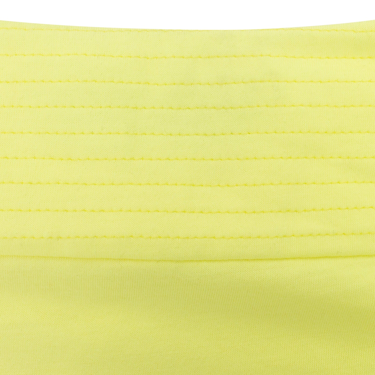 NEON YELLOW QUILTED CROP TOP