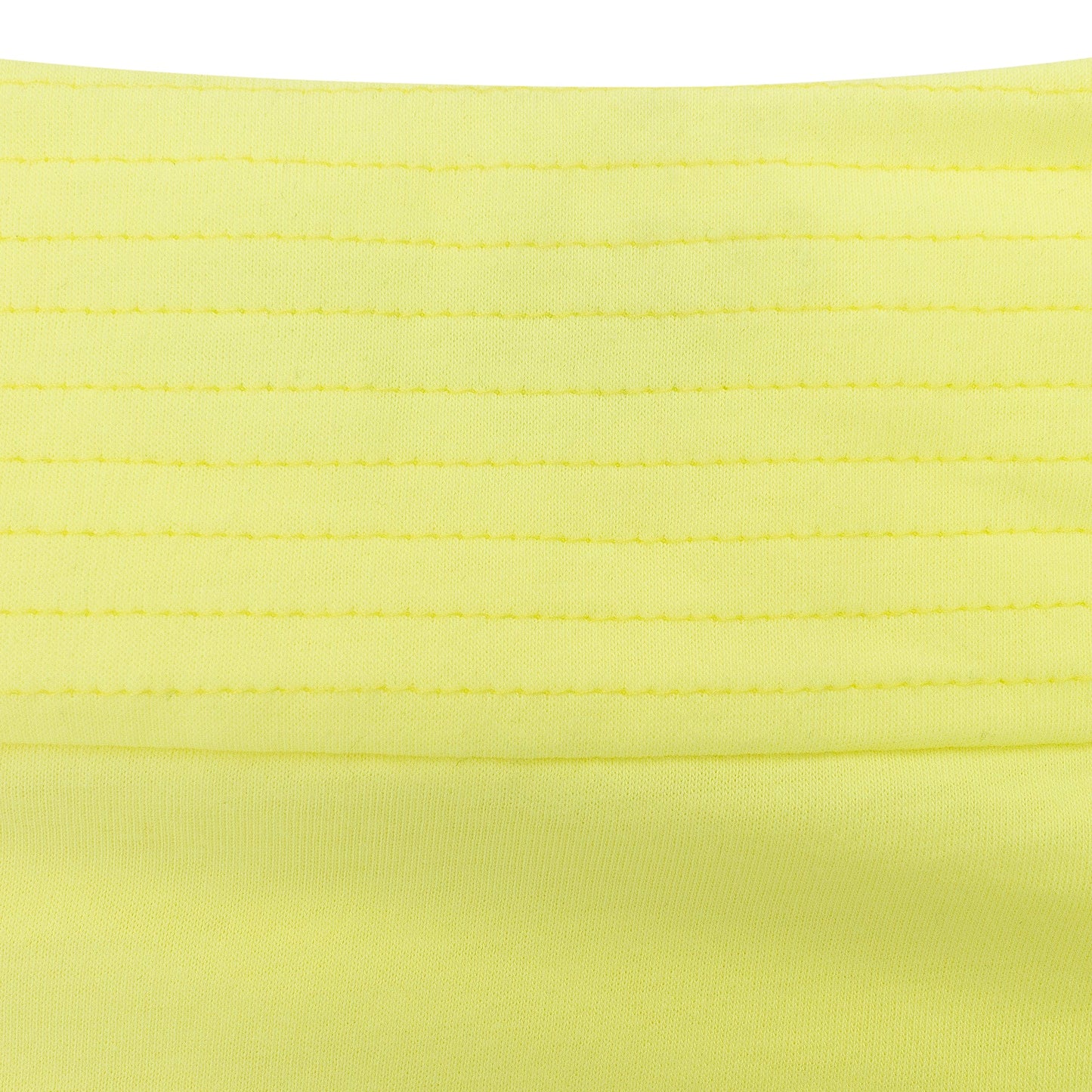 NEON YELLOW QUILTED CROP TOP