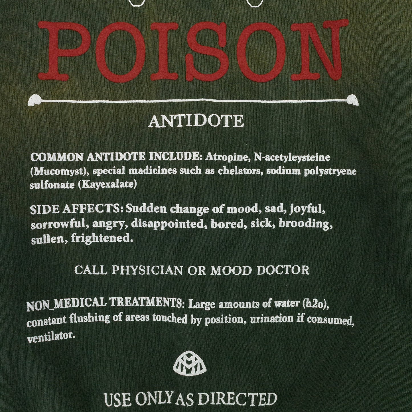 POT GREEN POISON ZIP HOODIE