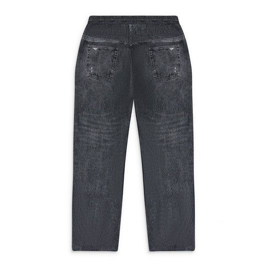 GREY P-ALSTON FLUID PRINTED TROUSERS