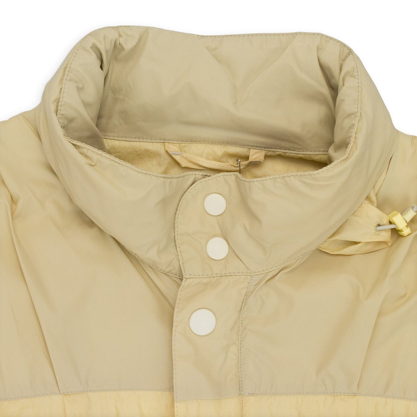 CREAM NYLON ZIP UP JACKET