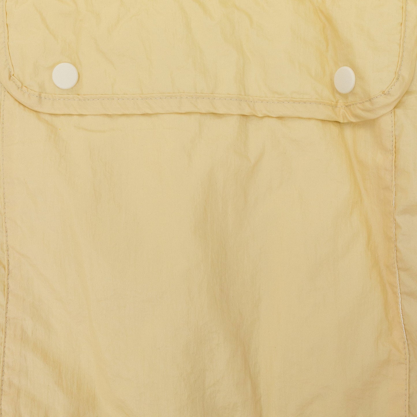 CREAM NYLON ZIP UP JACKET