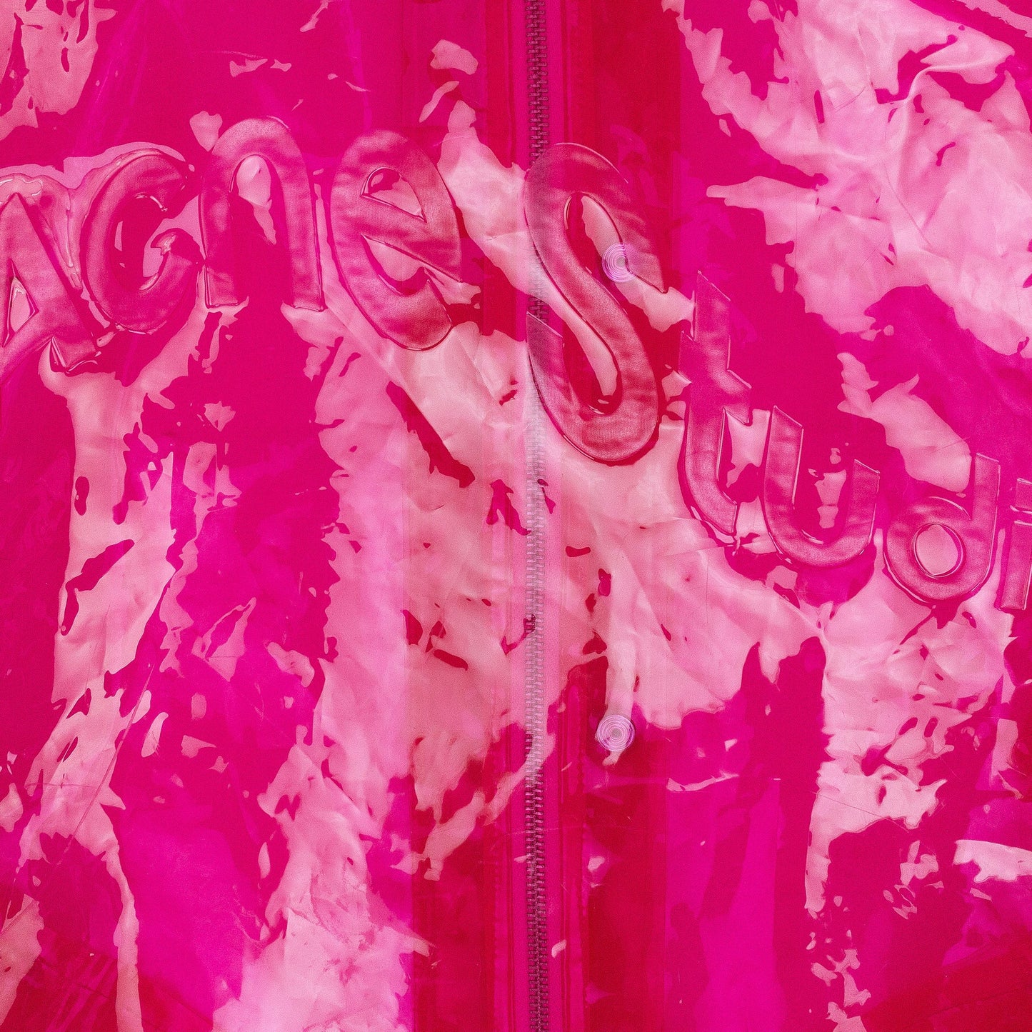 PINK HOODED TRANSPARENT RAINCOAT