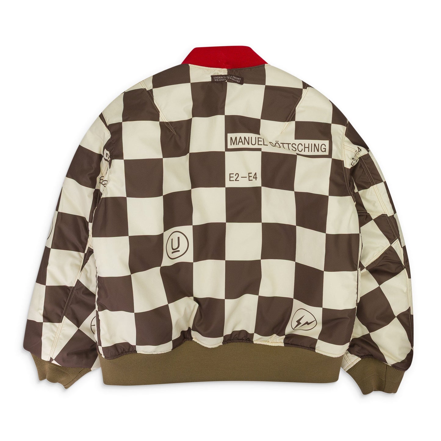 BEIGE MENS WOVEN BLOUSON JACKET BOMBER