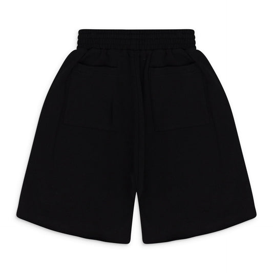 BLACK OG WEB V2 RHINESTONE SHORTS