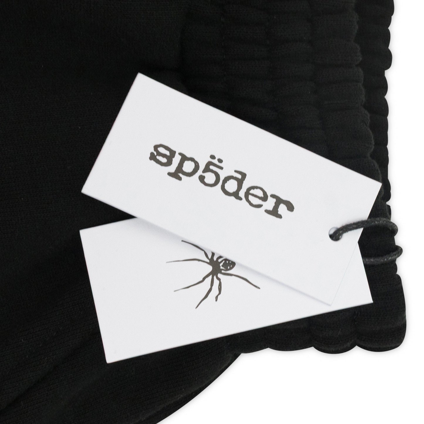 BLACK OG WEB V2 RHINESTONE SHORTS