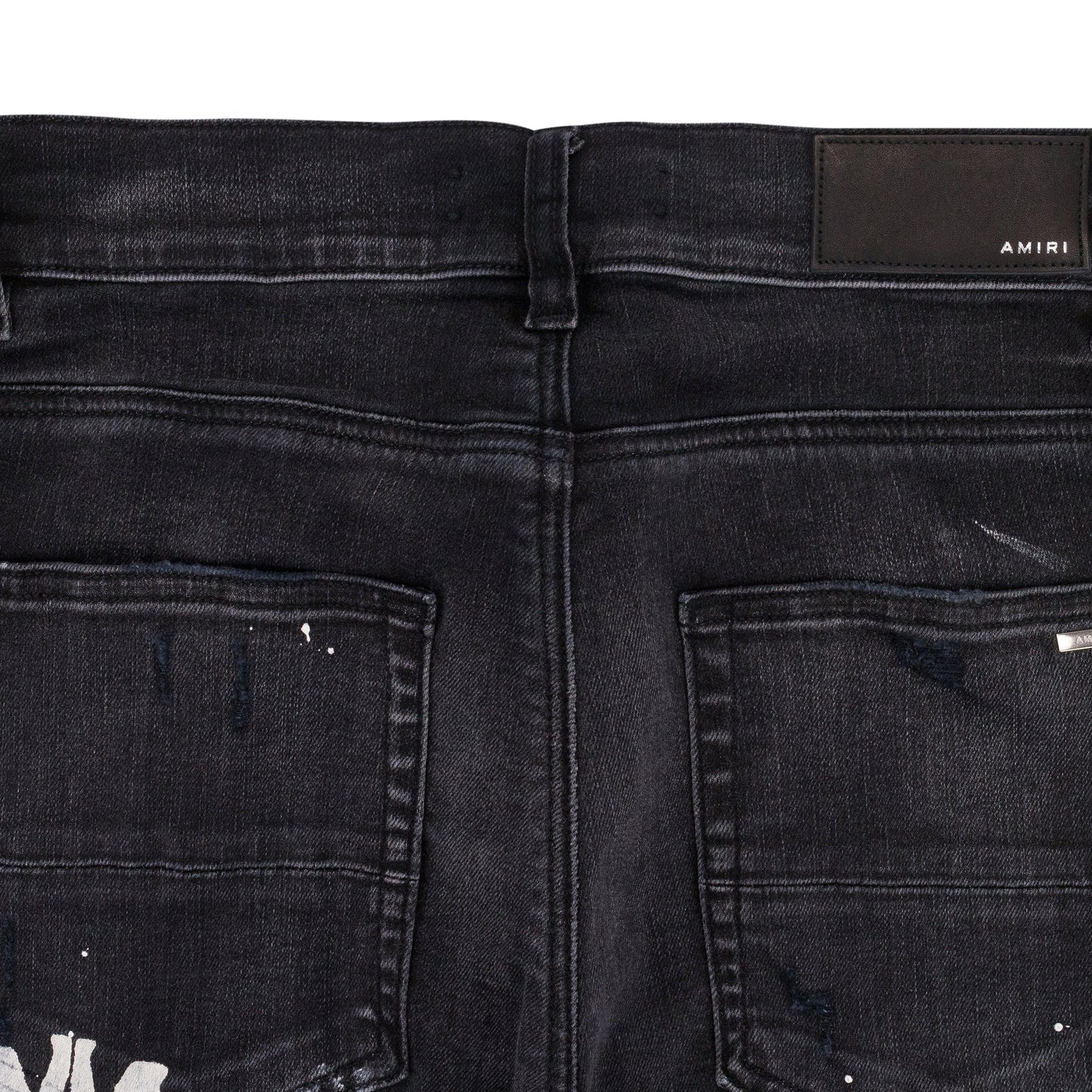 AGED BLACK MA DRIP JEANS