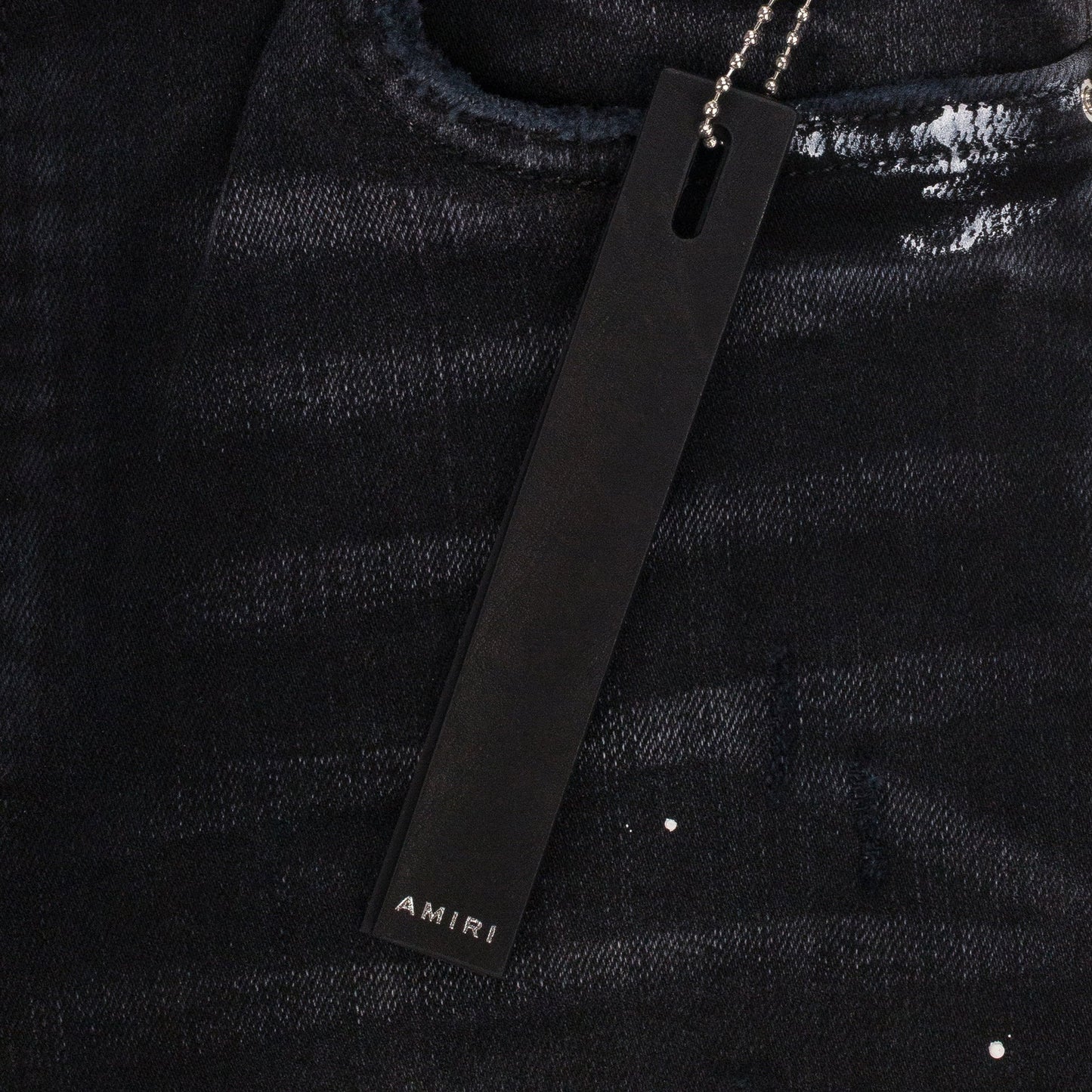 AGED BLACK MA DRIP JEANS