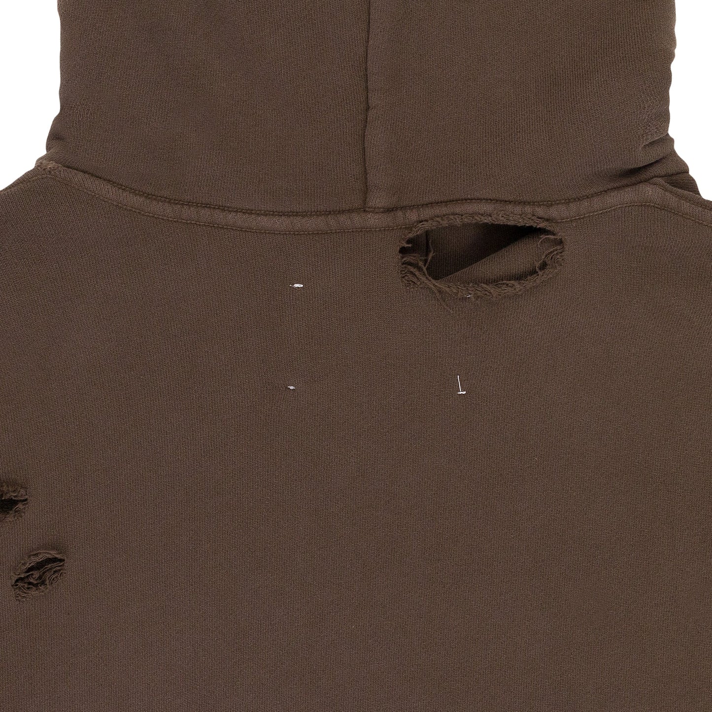 BROWN PALY BLANK HOODED SWEATSHIRT