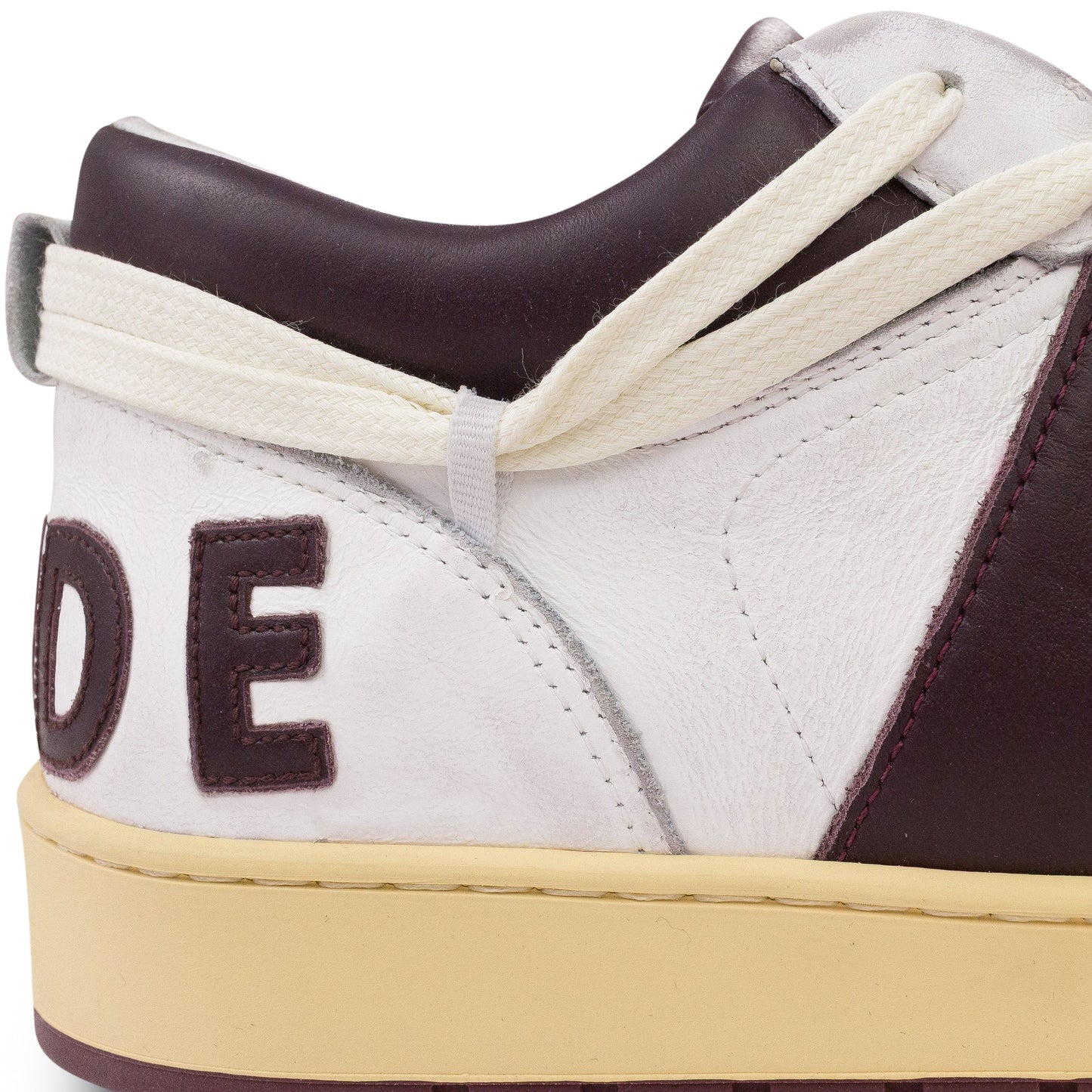 WHITE/MAROON RHECESS LOW SNEAKERS