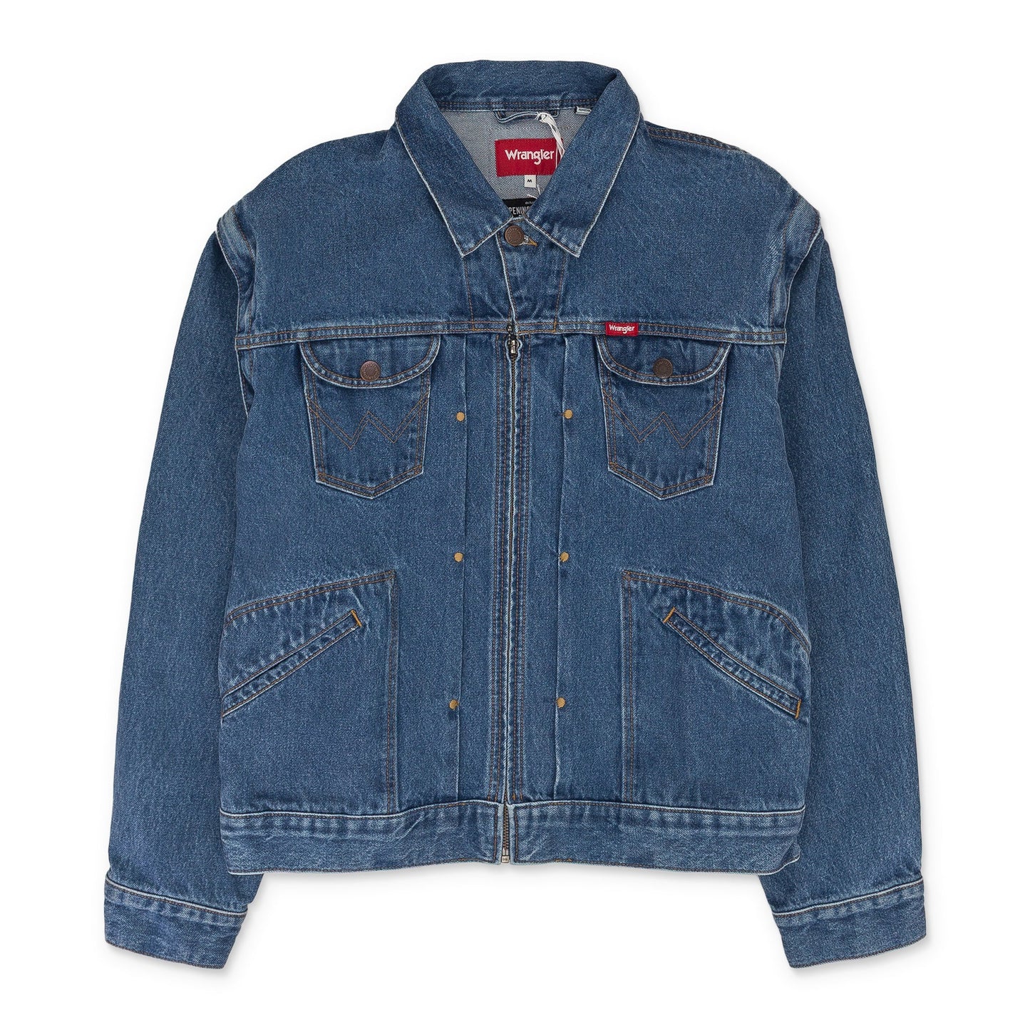 BLUE ZIPPER DENIM JACKET