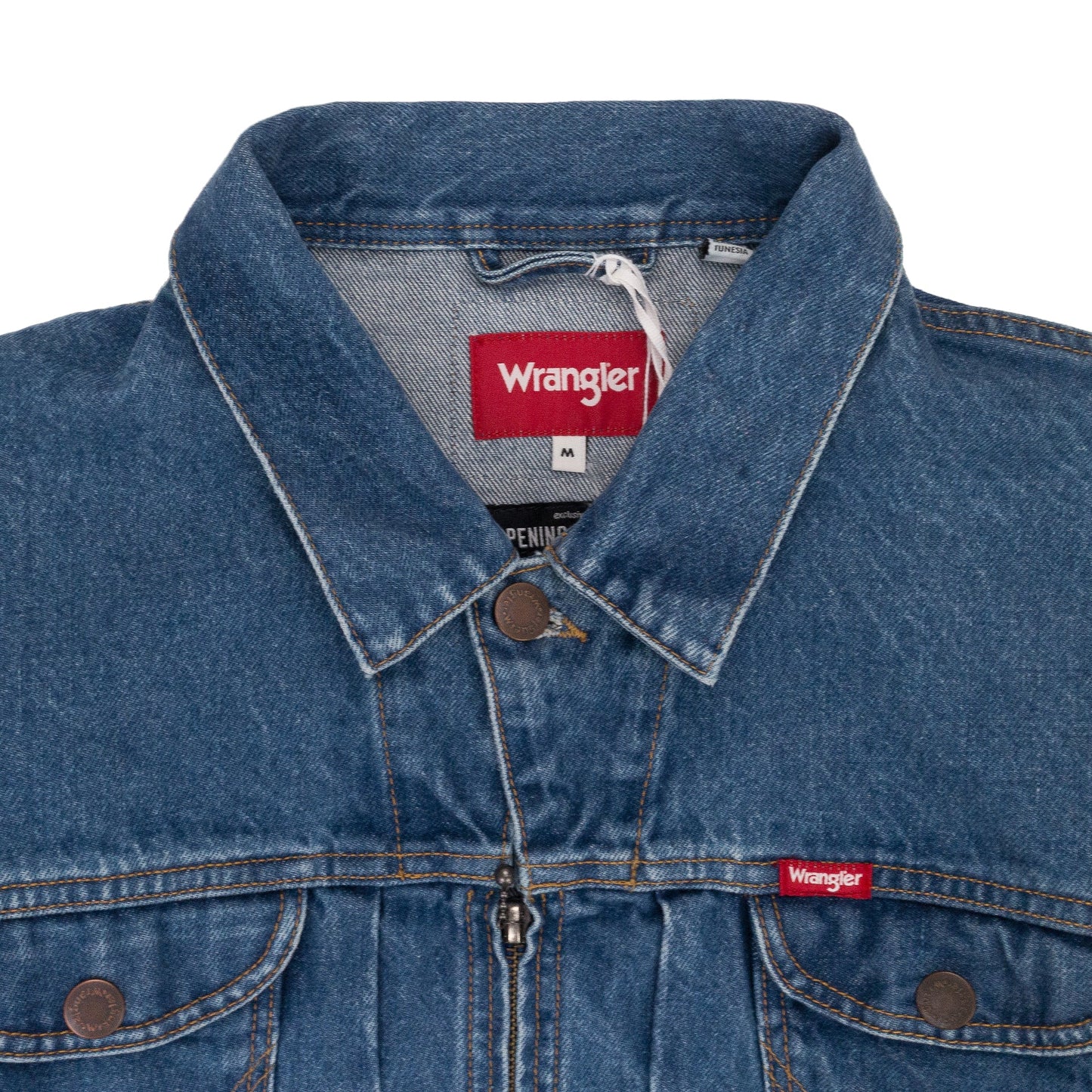 BLUE ZIPPER DENIM JACKET
