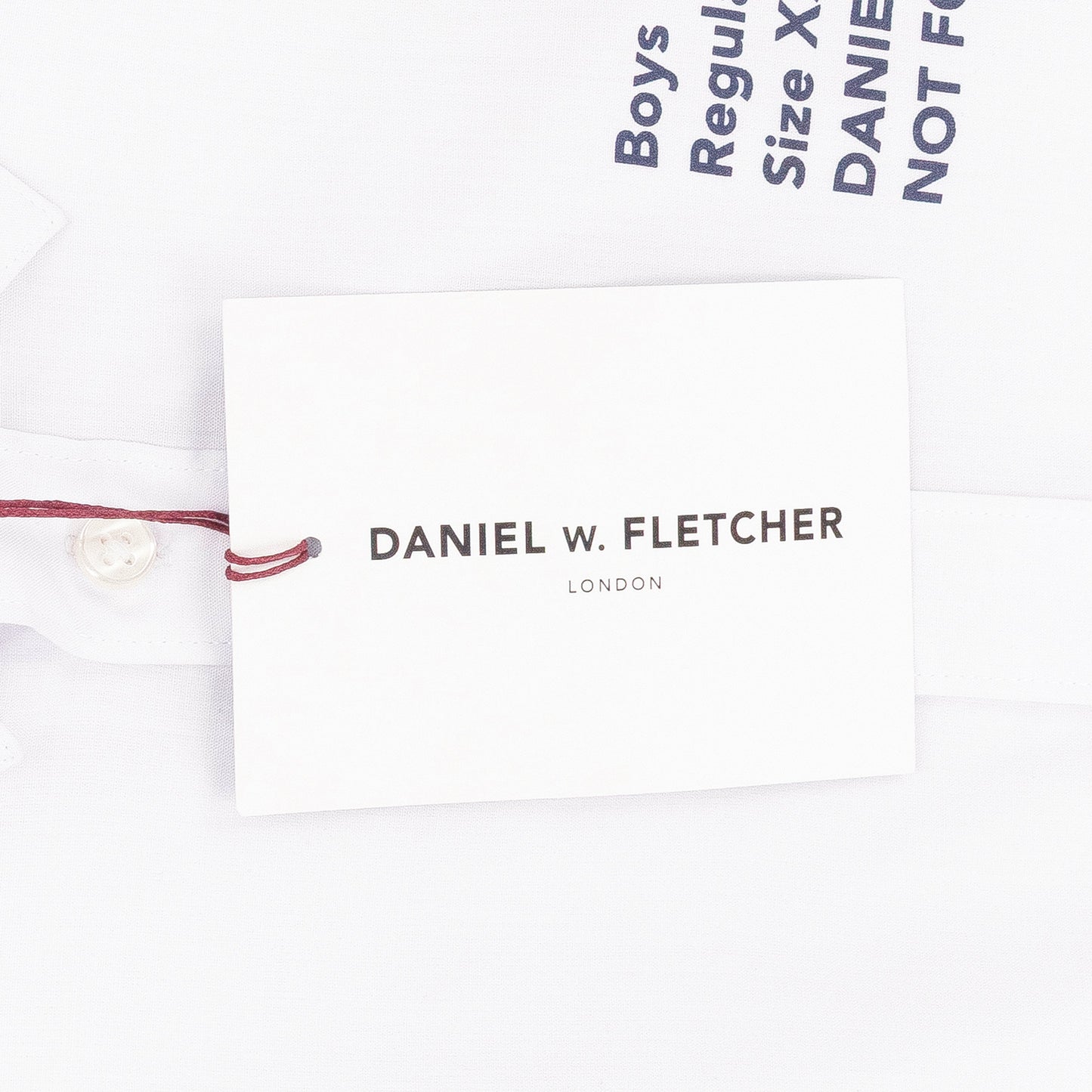 WHITE NOT FOR SALE BUTTON-DOWN SHIRT