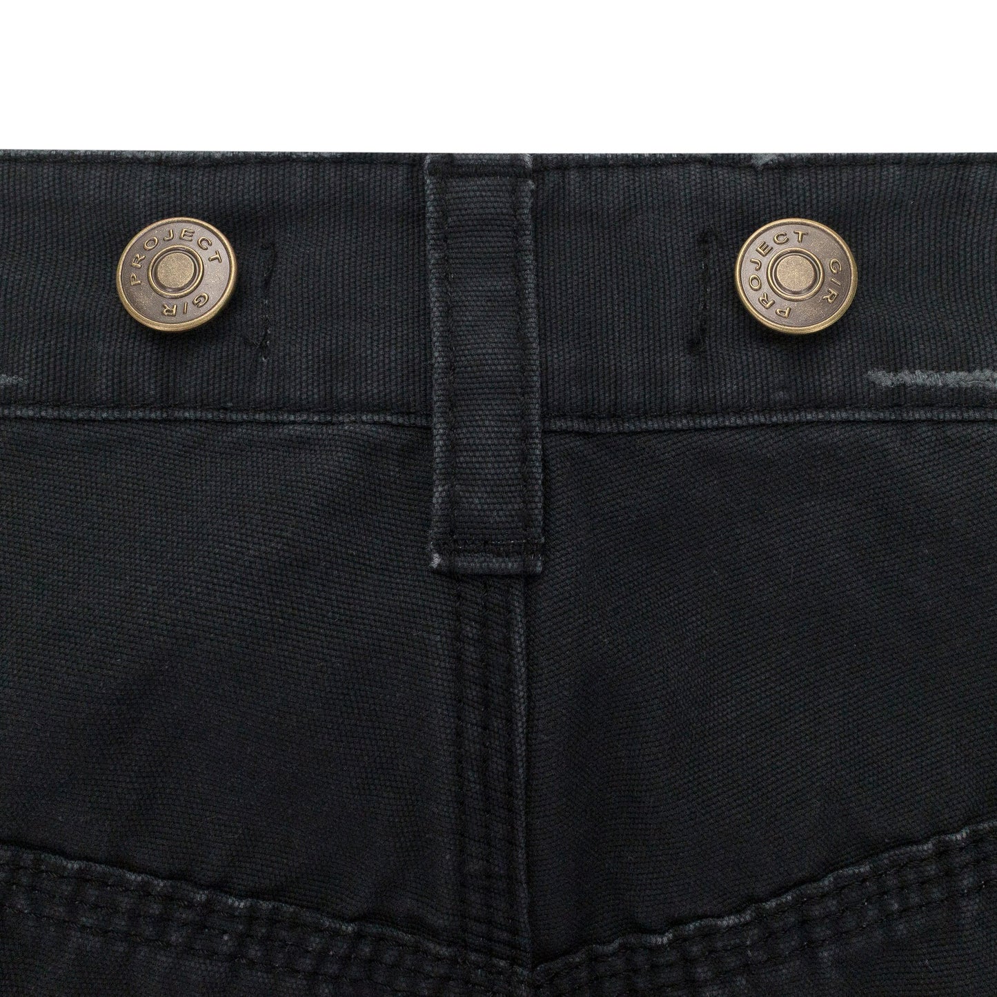 BLACK DISTRESSED PATCH WORK SWEATPANTS