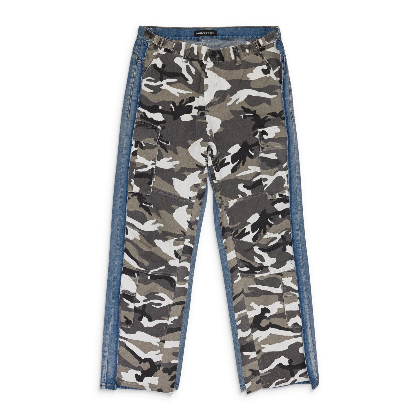 CAMO/BLUE HYBRID SKINNY JEANS