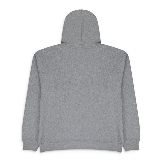 HEATHER GREY ZIP UP ESSENTIAL HOODIE