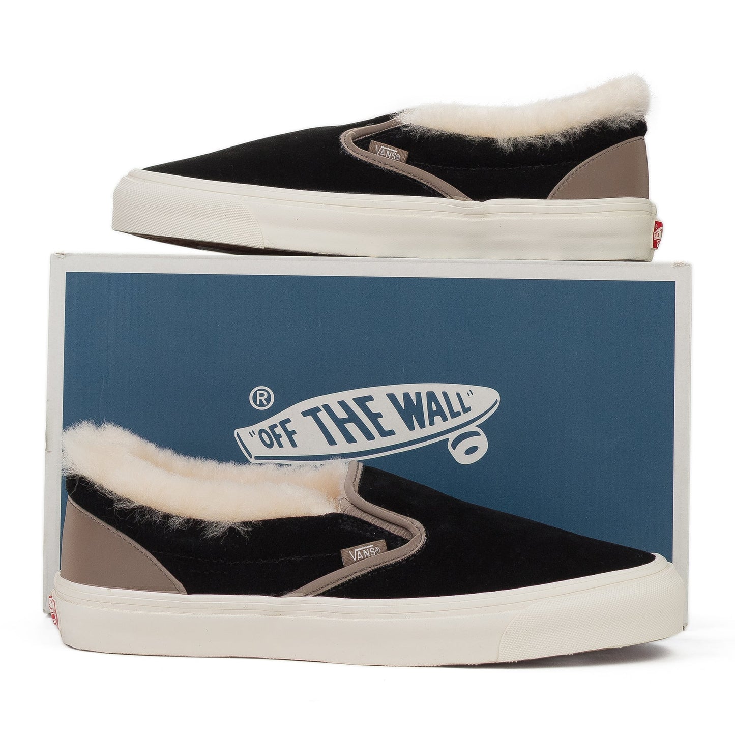 BLACK V-OG CLASSIC SLIP-ON LX SNEAKERS