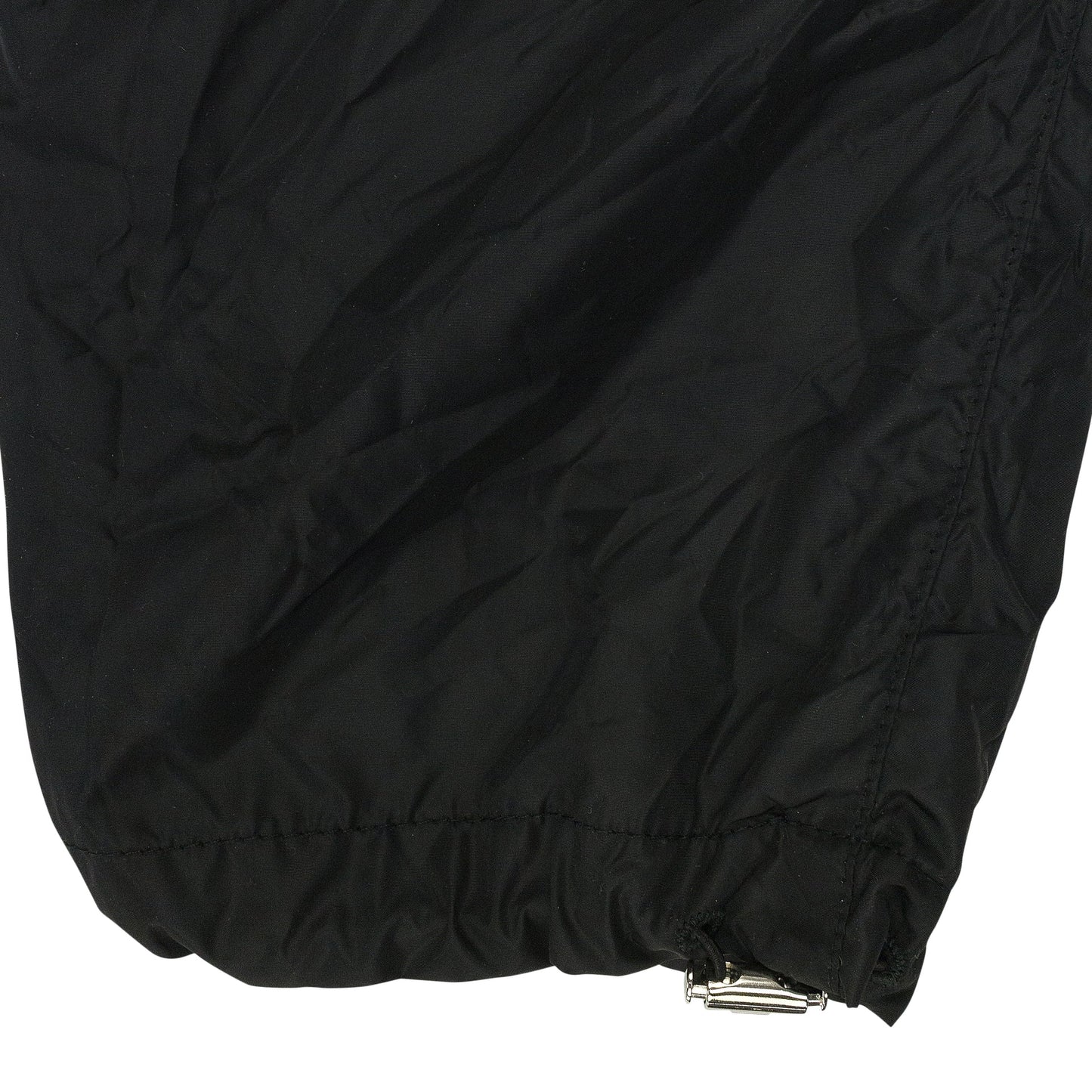 BLACK ANORAK LONG RAINCOAT