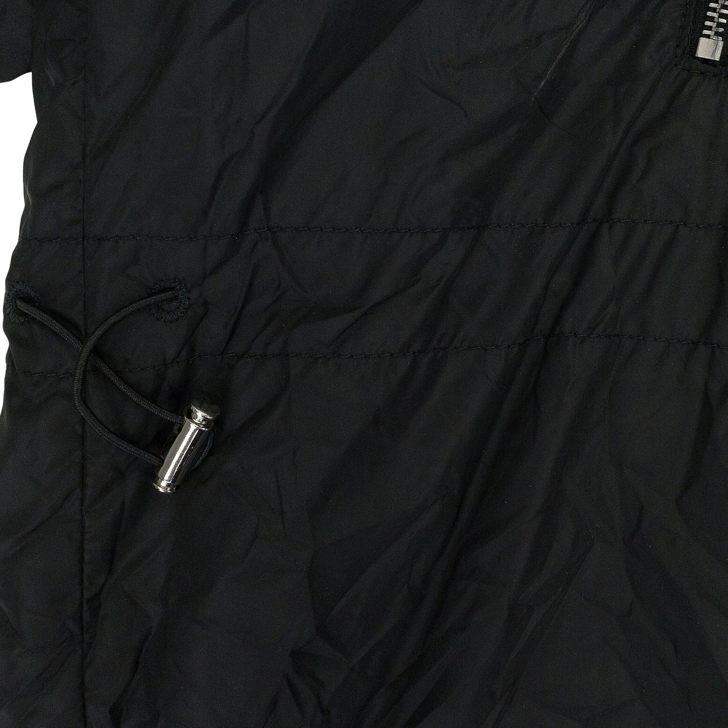 BLACK ANORAK LONG RAINCOAT