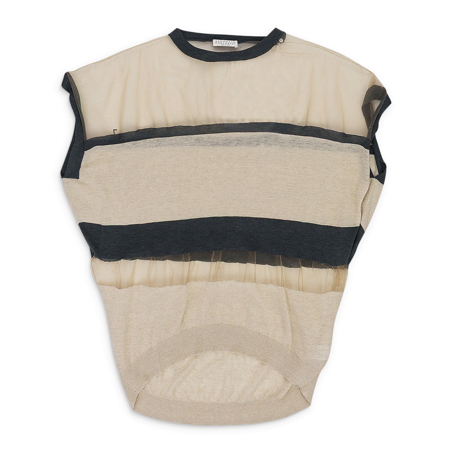 CREAM STRIPED TANK TOP