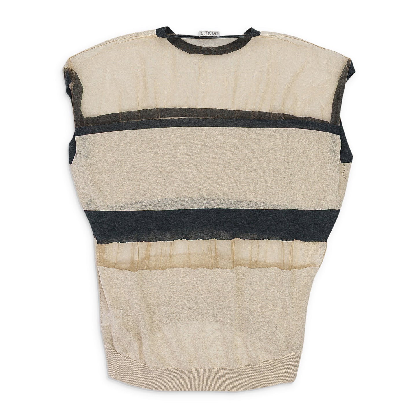 CREAM STRIPED TANK TOP